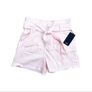 Hudson Pink High Paperbag Waist Short